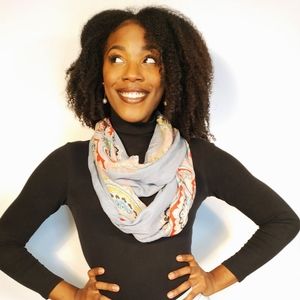 Art printed scarf